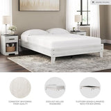 Signature Design by Ashley Shawburn Modern Farmhouse Platform Bed, Queen, Whitewash Signature Design by Ashley