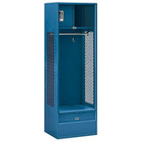 Salsbury Industries Open Access Standard Unassembled Metal Locker, 6-Feet-18-Inch, Blue Salsbury Industries