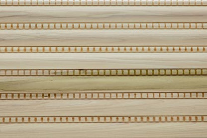 1547-4FTWHW Unfinished White Hardwood Large & Small Reed w/Bead Panel Moulding - WoodArtSupply