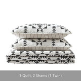 Eddie Bauer - King Quilt Set, Reversible Cotton Bedding with Matching Shams, Luxurious Bedding Set (Arrowhead Charcoal, King) Eddie Bauer