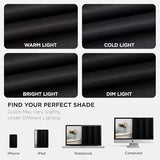 Joydeco Blackout Curtains for Bedroom, Black out curtains 96 inch long 2 Panels, Long Black Drapes with Rod Pocket Back Tab, Room Darkening Noise Reducing & Wrinkle-Free Drapes for Living Room Windows Joydeco