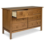 Davinci Jayden 6-Drawer Double Wide Dresser in Chestnut, Greenguard Gold Certified DaVinci
