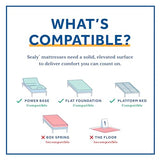 Sealy 8" Firm Adaptive Memory Foam Mattress with CopperChill Technology, Cooling Memory Foam Mattress for Pressure Relief, Twin, White SEALY