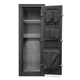 Stealth EGS14 Essential Gun Safe, Fireproof for 30 Minutes, Fits up to 14 Long Guns & Pistols, Adjustable Door Panel Organizer, California DOJ Approved, Internal Power Outlet, Durable Black Paint Stealth
