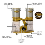 Powermatic TurboCone Dust Collector, 2-Micron Canister Filter, 3 HP, 1Ph 230V (Model PM1900TX-CK1) Powermatic