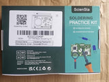 ScienSta Soldering Practice Kit, DIY Soldering Kit with 2" Speaker, USB/Battery Power, Clear Acrylic Case & Step-by-Step Guide ScienSta