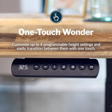 Vari ComfortEdge 60x30 Inch Adjustable Electric Standing Desk – Sit Stand VariDesk with Memory Presets, Sloped Edge, 200 LB Capacity + Tool-Free Assembly (Reclaimed Wood) Vari