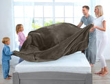 Utopia Bedding Fleece Blanket King Size Brown 300GSM Luxury Fuzzy Soft Anti-Static Microfiber Bed Blanket (90x102 Inch) Utopia Bedding