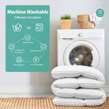 Minoroty Twin Comforter Duvet Insert - All Season Down Alternative Quilted Bed Comforters Twin Size with Corner Tabs - Machine Washable - White Minoroty