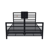X Rocker Basecamp Full Size Gaming Bed, Rotating TV Mount with Vented Console Storage, Metal Mesh Frame with Slats, Amazon Exclusive, Black X Rocker