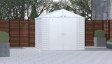 Arrow Sheds 8' x 8' Outdoor Steel Storage Shed, Light Grey Arrow