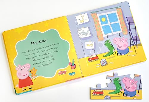 Peppa Pig My First Puzzle Book - Jigsaw Puzzles for kids, 10-page board book, 5 puzzles to enjoy