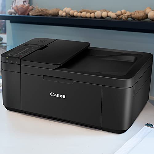 Canon PIXMA TR4720 All-in-One Wireless Printer with Auto Document Feeder, Mobile Printing, Copy, Fax and Scanner Black 5074C002 Bundle with DGE USB Connection Cable + Small Business Software Kit