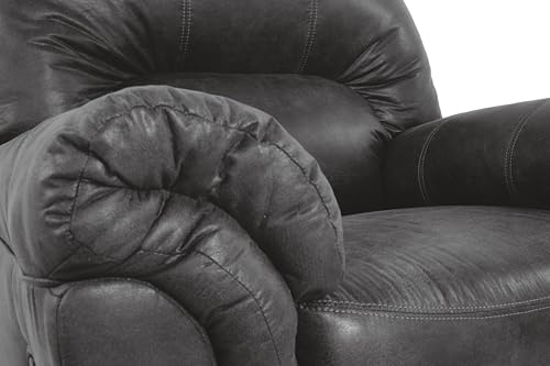Signature Design by Ashley Bladen Faux Leather Manual Rocker Recliner, Gray Signature Design by Ashley