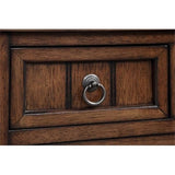 Convenience Concepts Kendra Entryway Hall Table 23.75" - 3 Storage Drawers, Traditional Console with Shelf for Decor, Office & Hallway Organizer, No Tools Assembly, Solid Wood Legs, Dark Oak Convenience Concepts