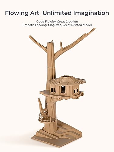 Creality Wood Filament PLA, 3D Printer Filament 1.75 mm, Smooth Silk Texture, Toughness, 1kg(2.2lbs)/Spool Printing Filament, for All FDM Printers (Wood) Creality