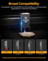 Acmer P3 Laser Engraver, Switchable 48W & 24W Diode 455nm Lazer Cutter Engraving Machine with 30L Air Assist, COS Technology, Large 400×390mm Work Area for Wood, Acrylic, Leather, Ceramic ACMER