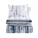 City Scene - Twin Duvet Cover Set, 100% Soft Cotton Bedding for Year Round Comfort, 2 Piece Bed Set with Maching Pilliwcase (Sokal Blue) City Scene