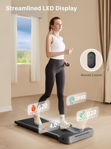 WALKINGPAD Z1 Foldable Walking Pad Treadmill for Home Office, Under Desk Treadmill with Adaptive Speed Control, Compact Design for Small Spaces, No Assembly Needed WALKINGPAD