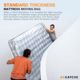 Plastic Mattress Bag for Moving Storage, Waterproof Mattress Cover, Mattress Protector for Moving Supplies - King Size (1.5MIL) Axgatoxe