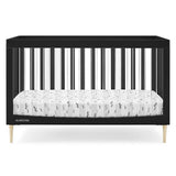 Delta Children Austin Acrylic 4-in-1 Convertible Baby Crib - Greenguard Gold Certified, Midnight Grey/Natural Delta Children