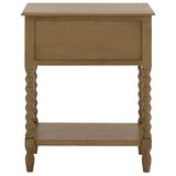 SAFAVIEH Home Collection – Athena Desert Brown 3-Drawer Console Table, Traditional Spindle-Leg Entryway & Living Room Accent (CNS5703F) SAFAVIEH