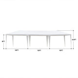SEALAMB 10x30 FT Party Tent Without Sidewalls, Large Tents for Parties Outdoor Patio Party Tent Wedding Tents with Ropes and Ground Stakes for Backyard and Garden SEALAMB