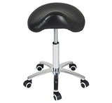 Antlu Saddle Stool Rolling Chair for Medical Massage Salon Kitchen Spa Drafting,Adjustable Hydraulic Stool with Wheels (Without Backrest, Black) Antlu