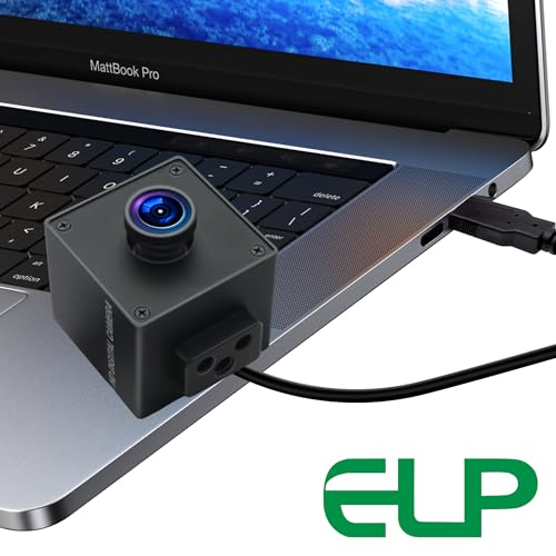 ELP Global Shutter USB Wide Angle Webcam for Computer 1080P 90fps Lightburn Camera for Laser Engraver USB2.0 PC High Frame Security Camera for Raspberry Pi (110 Low Distortion Lens) ELP