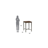 Home Styles Cabin Creek Bistro Table, Constructed from Hardwood Solids with a Chestnut Distressed Finish homestyles