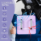 HTV Cooling Block for T Shirt,Portable Heat Press Cooing Tool Without Moving,10" x 10"-Cooling Fast & Distribute Heat Evenly,Accessories for Sublimation,Iron on Vinyl,DTF Film,Heat Transfer Projects HAWERSI