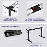 VWINDESK VJ201-S3 Electric Height Adjustable Sitting Standing Desk Frame Only/Sit Stand - Dual Motors 3 Segment Motorized Desk Base Only,Black VWINDESK