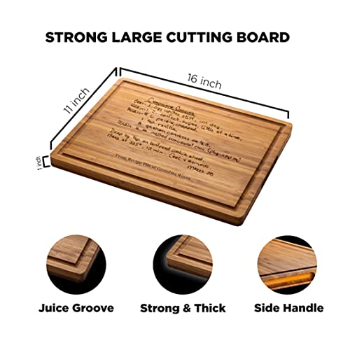 Personalized Handwritten Recipe Cutting Board, Recipe Engraved, Mothers Day Gift, Grandmas Handwriting, Gift For Mom, Grandma, Nana GIFTS TO ENGRAVE