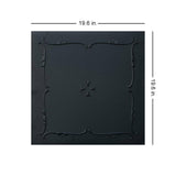 A La Maison Ceilings R05 Spring Buds Foam Glue-up Ceiling Tile (256 sq. ft./Case), Pack of 96, Black Matte À LA MAISON CEILINGS