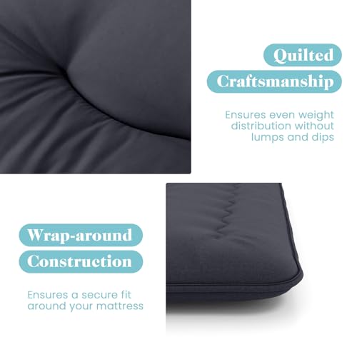 Giantex Japanese Floor Mattress, 4 Inch Futon Mattress with Washable Cover & Storage Bag, Foldable Roll up Mattress Tatami Mat, Portable Sleeping Pad for Camping, Dormitory, Black, King Giantex