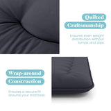 Giantex Japanese Floor Mattress, 4 Inch Futon Mattress with Washable Cover & Storage Bag, Foldable Roll up Mattress Tatami Mat, Portable Sleeping Pad for Camping, Dormitory, Black, King Giantex
