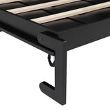 Harper & Bright Designs Full Size Murphy Bed, Wood Hidden Foldable Wall Bed Frame with Storage Cabinet for Bedroom, Office, Space-Saving, Black Harper & Bright Designs