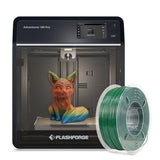 FLASHFORGE Adventurer 5M Pro 3D Printer with ASA Sparkle Racing Green 1kg FilaBees