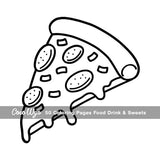 Food Drink & Sweets: Coloring Book for Adults and Kids, Bold and Easy, Simple and Big Designs for Relaxation Featuring a Variety of Foods, Drinks, Desserts and Fruits (Bold & Easy Coloring) Coco Wyo LLC