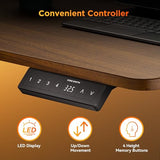 WALKINGDESK 63 Inches Height Adjustable L Shaped Standing Desk with 3 Drawers and Monitor Shelf, Electric Sit to Stand Home Office Comupter Table, Ergonomic Corner Gaming Desk, Black Walnut WALKINGDESK