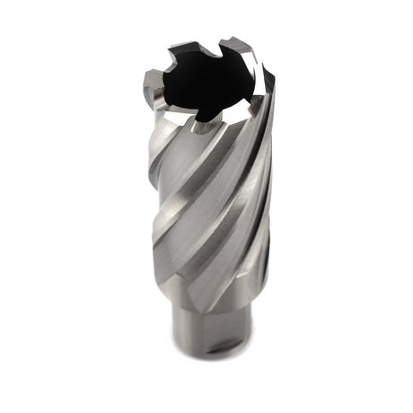 OSCARBIDE 1-1/16"x2"Annular Cutter 1-1/16 inch Cutting Diameter,2 inch Depth of Cut,3/4 inch Weldon Shank 2 Flat Mag Drill Bit with Pilot Pin for Magnetic Drill Press,1 Piece OSCARBIDE