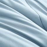 Maple&Stone Full Size Comforter Sets 7 Pieces Bed in a Bag - Down Alternative Bed Set with Comforter, Sheets, Pillowcases & Shams, All Season Lightweight Bedding Set, Light Blue Maple&Stone