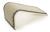 SmartyKat Sisal Angle Ramp Cat Scratcher for Indoor Cats & Kittens, Durable Sisal & Wood Scratching Pad, Includes Catnip, Gray/Taupe SmartyKat
