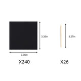 240 Scratch Paper for Kids with 26 Bamboo Styluses | Mess Free Scratch Paper Kit | Fun Classroom Crafts Activity &Creative Party Gifts (Ages 4-8, Travel Toy) wiwbbitl