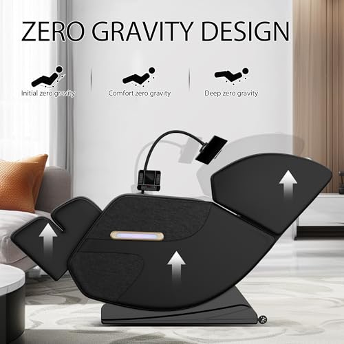 Msutree 2026 Massage Chair Full Body, Zero Gravity Massage Recliner Chair with Auto Modes, 6 Fix Point Rollers, Airbag, Foot Massage, Touch Screen Controller, Deep Yoga Stretch, Heating Function