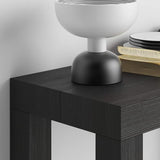 Mobili Fiver, First, Extendable Console Table 17.7(120) x35.4 in, Ashwood Black, for 4-14 People, Space-Saving Dining Table, Italian Furniture Mobili Fiver