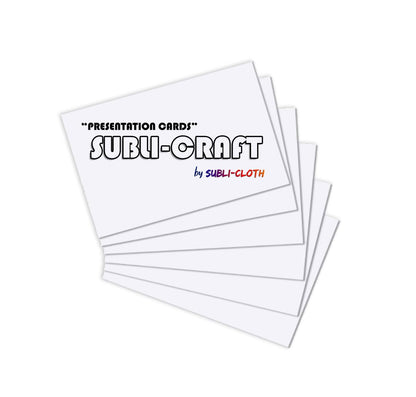 Subli-Craft Presentation Cards Cardboard Sublimation Pack x 100 Units by Subli-Cloth (Rectangular)