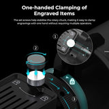 Creality Rotary Roller Pro, Laser Engraver Accessories 3-in-1 Kit for Falcon and Other Engraving Machines, Jaw Chuck for Glass, Cylindrical Objects, Ring, Cups, Pens Creality