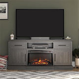 Ameriwood Home Gablewood Electric Fireplace & TV Console for TVs up to 65", Espresso Ameriwood Home