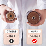 LOZABEE Wood Coat Rack Stand, Vintage Wooden Coat Rack Freestanding with Sturdy Round Base,Classic Coat Racks with 14 Hooks, Natural Birch Wood Standing Coat for Entryway (Vintage Round chassis) LOZABEE